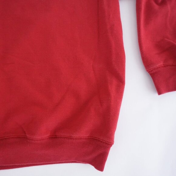 90S Wind River Outfitters Canada Embroidered Moose Red 100% Cotton Crewneck XXL - Picture 6 of 9